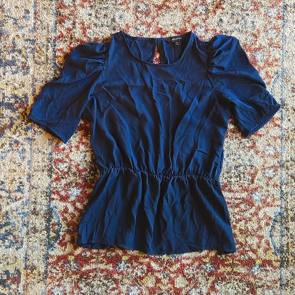 Blue Banana Republic Short Sleeve Top Size XS